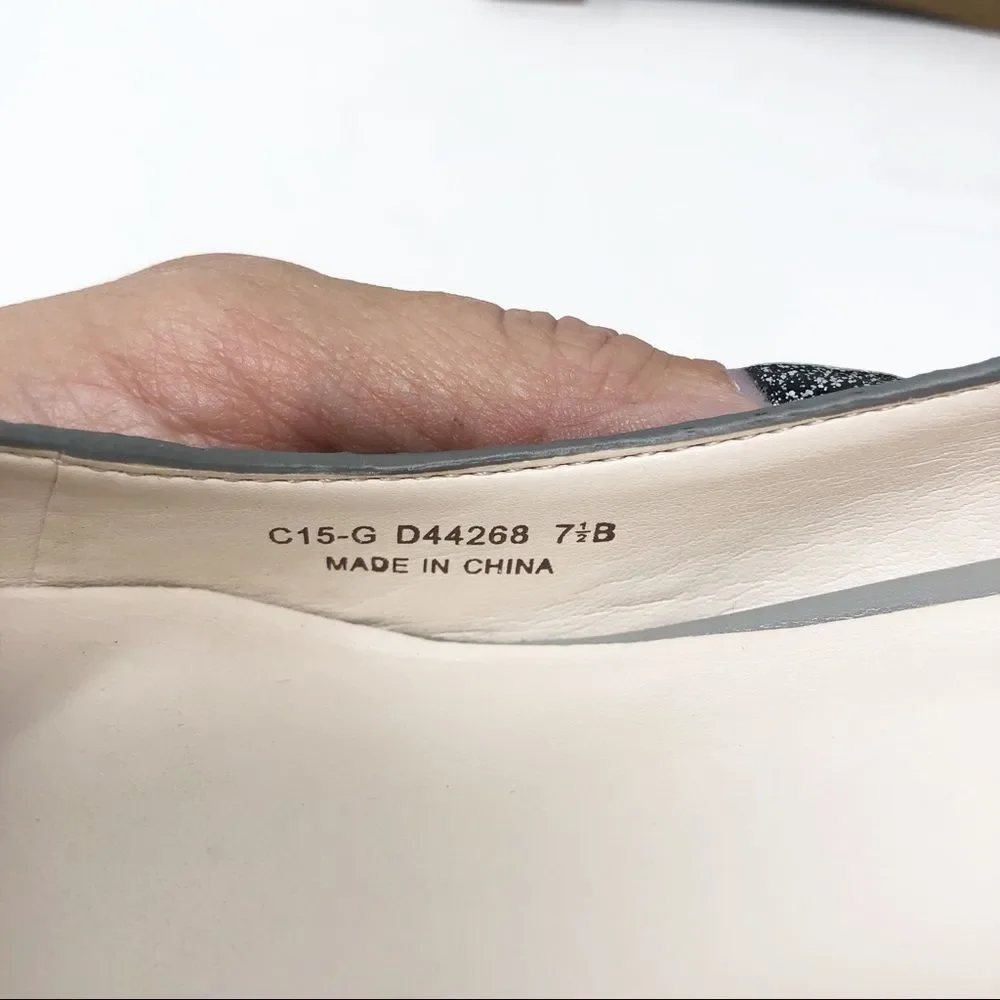 COLE HAAN | Gray Reptile Wedge Heels